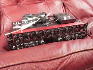 apogee ensemble thunderbolt + convertitore adat Behringer ultragain